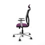 PIQUERAS Y CRESPO Silla de oficina Motilla con mecanismo Sincro/Traslack Morado/Negro
