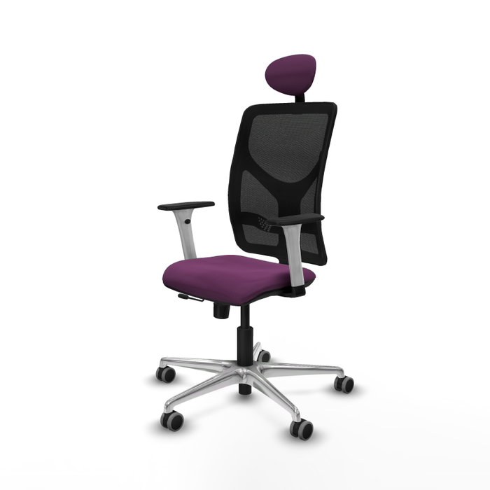PIQUERAS Y CRESPO Silla de oficina Motilla con mecanismo Sincro/Traslack Morado/Negro PIQUERAS Y CRESPO Silla de oficina Motilla con mecanismo Sincro/Traslack Morado/Negro