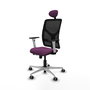 PIQUERAS Y CRESPO Silla de oficina Motilla con mecanismo Sincro/Traslack Morado/Negro
