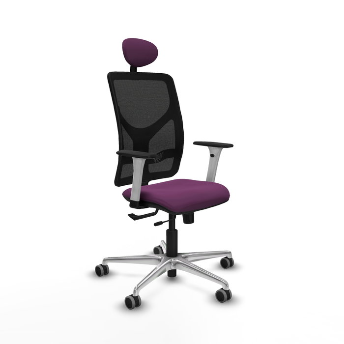 PIQUERAS Y CRESPO Silla de oficina Motilla con mecanismo Sincro/Traslack Morado/Negro PIQUERAS Y CRESPO Silla de oficina Motilla con mecanismo Sincro/Traslack Morado/Negro