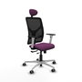 PIQUERAS Y CRESPO Silla de oficina Motilla con mecanismo Sincro/Traslack Morado/Negro