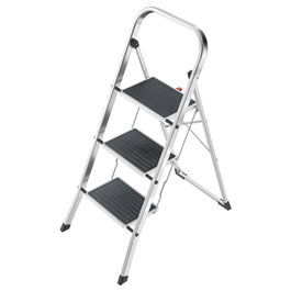 Hailo K70 StandardLine Escalera de tijera de 3 peldaños