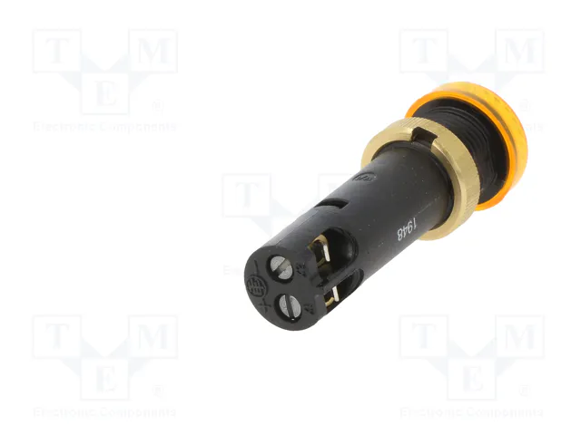 SCHNEIDER ELECTRIC Lámpara indicadora LED plana amarilla 12VDC Ø12mm