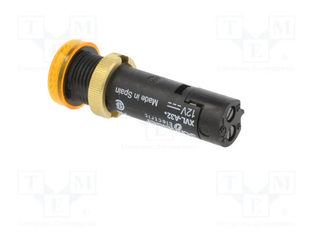 SCHNEIDER ELECTRIC Lámpara indicadora LED plana amarilla 12VDC Ø12mm