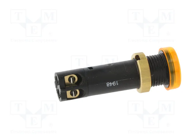 SCHNEIDER ELECTRIC Lámpara indicadora LED plana amarilla 12VDC Ø12mm