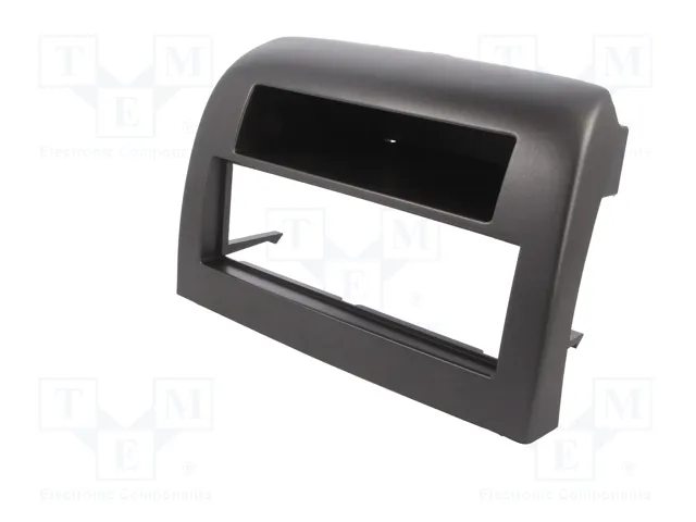 PER.PIC. Bastidor de montaje de radio 1 DIN para Lancia Ypsilon (2003-2011) plateado oscuro