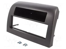 PER.PIC. Bastidor de montaje de radio 1 DIN para Lancia Ypsilon (2003-2011) plateado oscuro