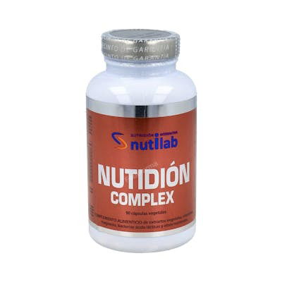 NUTILAB Nutidion Complex 90 Cápsulas | Suplemento Probióticos y Prebióticos para el Sistema Digestivo NUTILAB Nutidion Complex 90 Cápsulas | Suplemento Probióticos y Prebióticos para el Sistema Digestivo