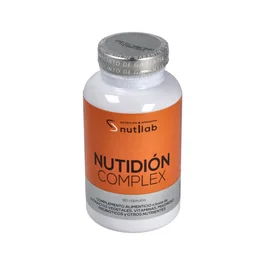 NUTILAB Nutidion Complex 90 Cápsulas | Suplemento Probióticos y Prebióticos para el Sistema Digestivo