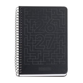 Agenda Escolar (2026-27) Miquelrius School Write Espiral Tapa Extra Activa 8º 117X174 D/P Lab Negro
