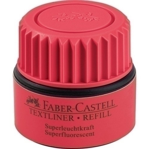 Faber-Castell Tinta de Recambio para Rotulador Textliner Rojo Fluorescente 30 ml