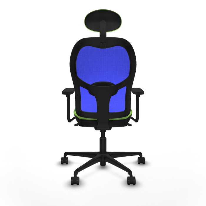PIQUERAS Y CRESPO Silla de oficina Jorquera con mecanismo Sincro, Tela Pistacho y Malla Azul PIQUERAS Y CRESPO Silla de oficina Jorquera con mecanismo Sincro, Tela Pistacho y Malla Azul