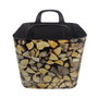 Cesta flexible para leña modelo troncos 40 x 40 x 31 cm