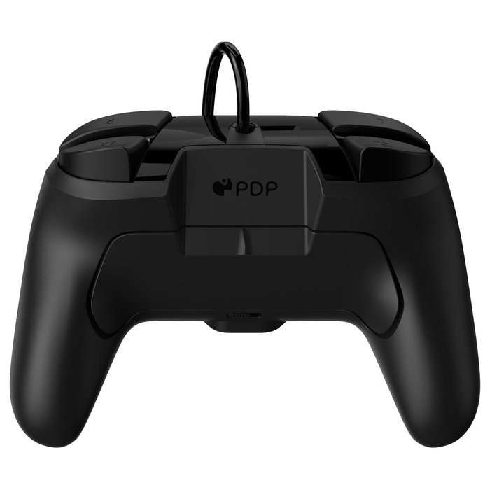 PDP Controller Faceoff Deluxe+ Audio - Mando inalámbrico para Nintendo Switch y Switch OLED, Negro/Blanco