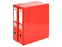 Liderpapel Archivador Folio 2 Anillas Mecanismo Palanca 75mm Rojo