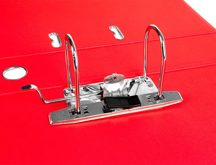 Liderpapel Archivador Folio 2 Anillas Mecanismo Palanca 75mm Rojo