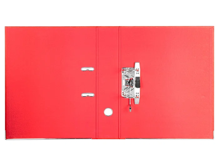 Liderpapel Archivador Folio 2 Anillas Mecanismo Palanca 75mm Rojo