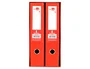 Liderpapel Archivador Folio 2 Anillas Mecanismo Palanca 75mm Rojo