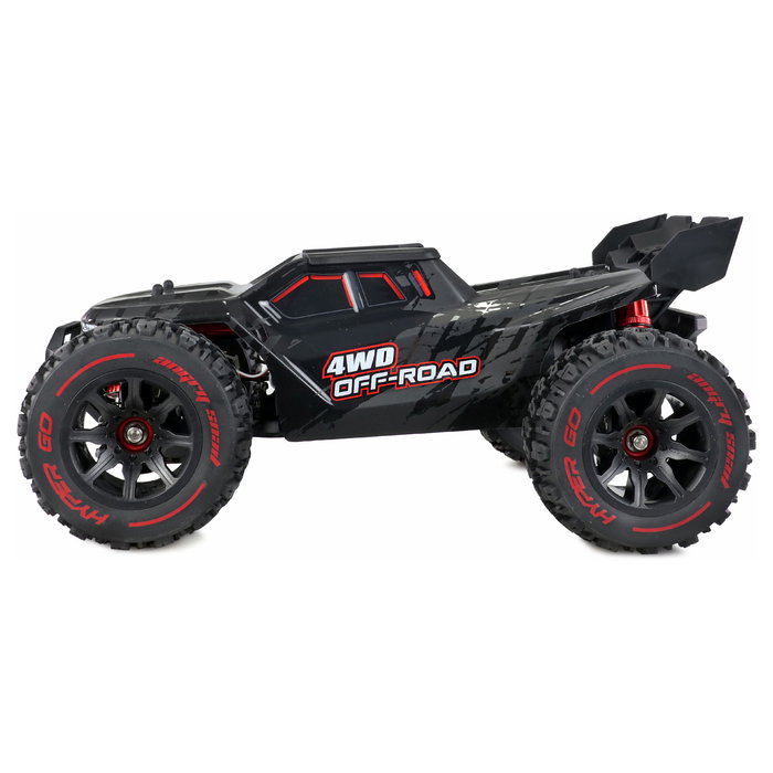 AMEWI Hyper GO Truggy Brushless 4WD 1:14 RTR Negro, Motor Eléctrico Sin Escobillas, 65 km/h, Batería LiPo 7.4V 3000mAh