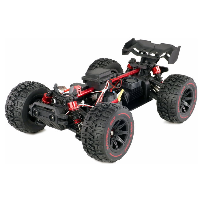 AMEWI Hyper GO Truggy Brushless 4WD 1:14 RTR Negro, Motor Eléctrico Sin Escobillas, 65 km/h, Batería LiPo 7.4V 3000mAh