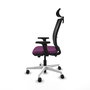 PIQUERAS Y CRESPO Silla de oficina Haches con mecanismo Sincro/Traslack, Morado y Negro
