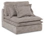DKD Home Decor Módulo central de sofá en marrón claro con 3 cojines