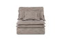 DKD Home Decor Módulo central de sofá en marrón claro con 3 cojines