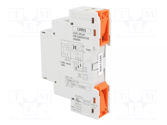 LOVATO ELECTRIC Relé de monitorización de nivel para líquido conductivo