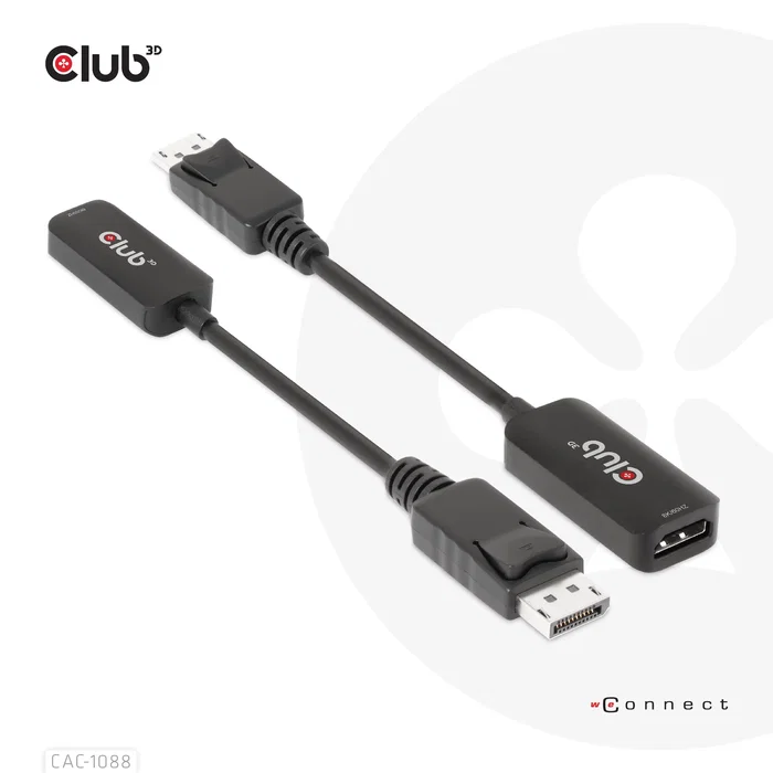 CLUB-3D Adaptador Activo DisplayPort 1.4 a HDMI 4K120Hz/8K60Hz HDR