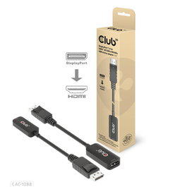 Club 3D CAC-1088 Adaptador DisplayPort 1.4 a HDMI Activo 4K 120Hz/8K 60Hz HDR