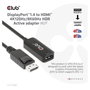 CLUB-3D Adaptador Activo DisplayPort 1.4 a HDMI 4K120Hz/8K60Hz HDR