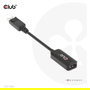 Club 3D Adaptador Activo DisplayPort 1.4 a HDMI HDR 4K 120Hz / 8K 60Hz, Cable 0.21 m, Macho a Hembra, Negro