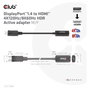 CLUB-3D Adaptador Activo DisplayPort 1.4 a HDMI 4K120Hz/8K60Hz HDR