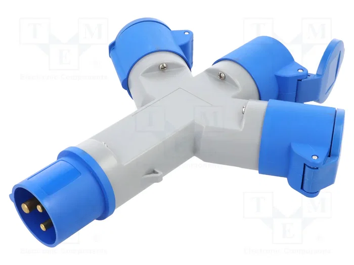 GOOBAY Divisor de potencia de 3 tomas, 16A, IP44 GOOBAY Divisor de potencia de 3 tomas, 16A, IP44