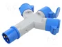 GOOBAY Divisor de potencia de 3 tomas, 16A, IP44