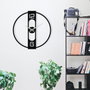 Wallity Reloj de Pared Decorativo Metal Negro 48 x 48 cm