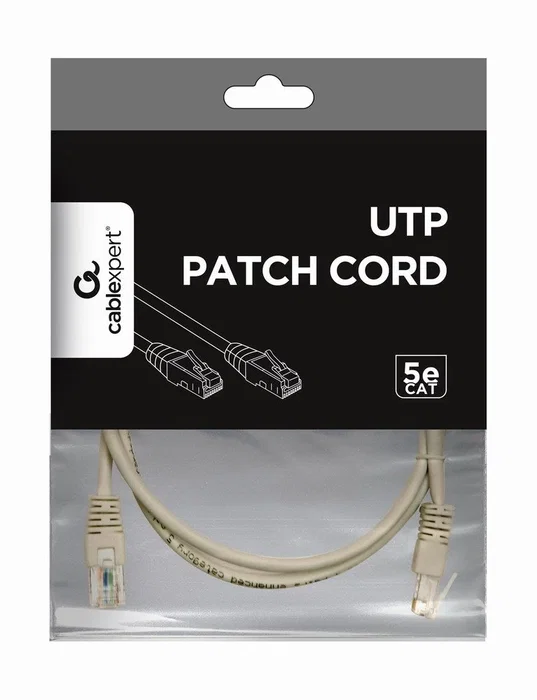 Gembird Cable de Red Cat5e UTP PP12-1M 1m Beige Gembird Cable de Red Cat5e UTP PP12-1M 1m Beige