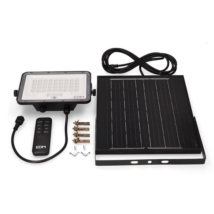 Edm Foco proyector LED solar 100 W 1200 lm 3CCT Edm Foco proyector LED solar 100 W 1200 lm 3CCT