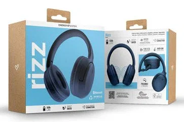 Energy Sistem 45970 Auriculares Bluetooth Diadema Circumaural - 50h Batería - Bluetooth 5.4 - Conexión Multipunto - Deep Bass - Plegables - Color Marina