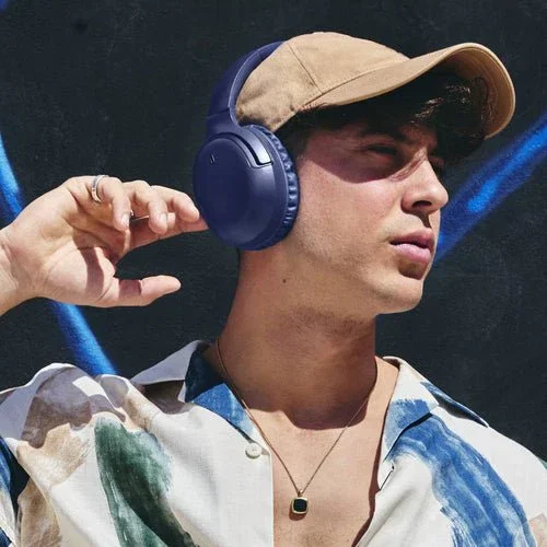 Energy Sistem 45970 Auriculares Bluetooth Diadema Circumaural - 50h Batería - Bluetooth 5.4 - Conexión Multipunto - Deep Bass - Plegables - Color Marina