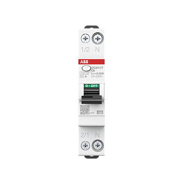 ABB FI/LS-Schalter DSX301CA-B16/0,03 6kA 1P+N Tipo A Flexline ABB FI/LS-Schalter DSX301CA-B16/0,03 6kA 1P+N Tipo A Flexline