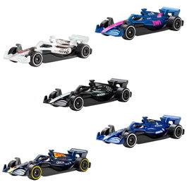 Mattel Hot Wheels Pack de 5 Vehículos Fórmula 1 Escala 1:64