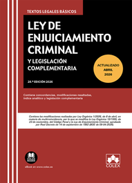 COLEX, 026 Ley de Enjuiciamiento Criminal y Legislación Complementaria