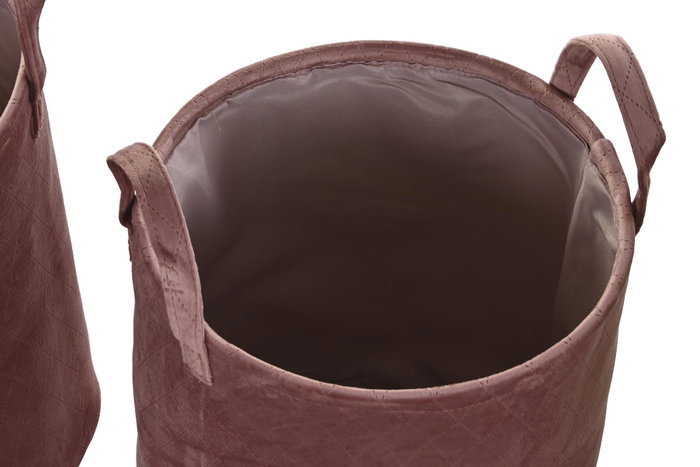 DKD Home Decor Set de 3 Cestas de Poliéster en Colores Surtidos DKD Home Decor Set de 3 Cestas de Poliéster en Colores Surtidos