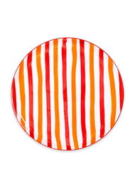 Hermia JOY0003 Plato de Servicio Naranja Cerámica 30x30x2cm