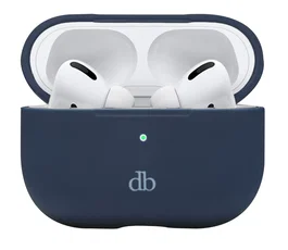 Dbramante1928 Funda Silicona Compatible con Apple AirPods Pro, Resistente a Impactos y Rayones, Color Azul, 20 g