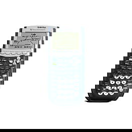 Texas Instruments TI-84 Plus Calculadora Gráfica de Bolsillo - USB, Color Azul y Plata