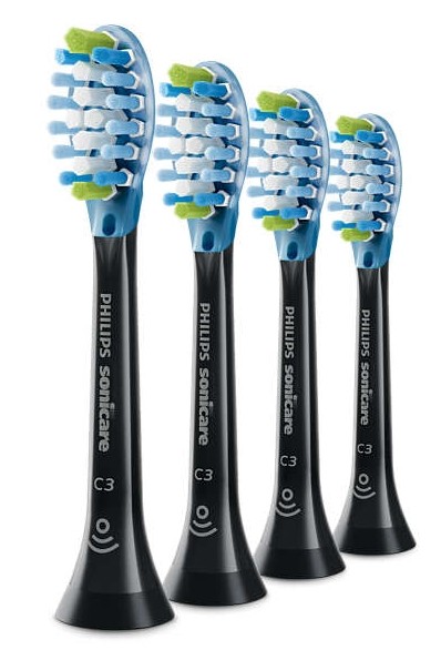 Philips Cabezales de Cepillo de Dientes Attachable C34B HX9044/33 Negro (4 Pack)