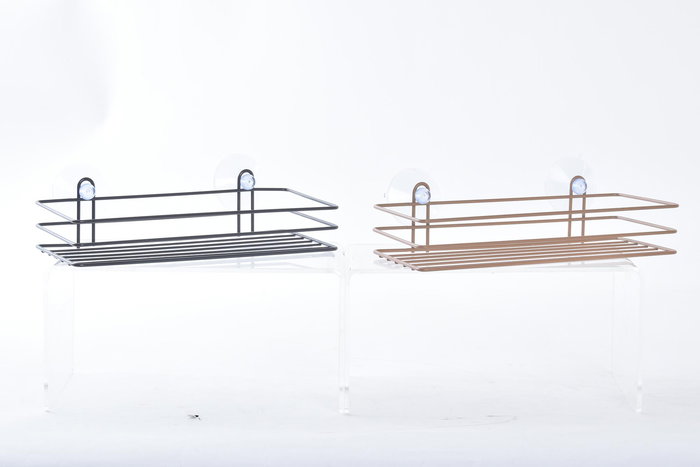 DKD Home Decor Estante Moderno Naranja Gris 4 Unidades 11 x 8 x 24.5 cm