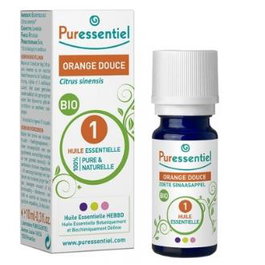 Puressentiel Naranja Dulce Aceite Esencial AEBBD Bio 10 ml - Citrus Sinensis, Ecológico, 100% Puro